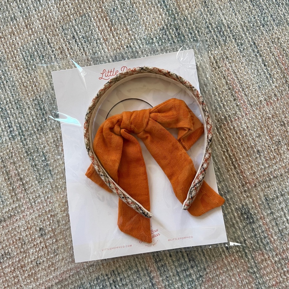 Little Poppy Co October Accessories Set Headband & Ponytail Holder